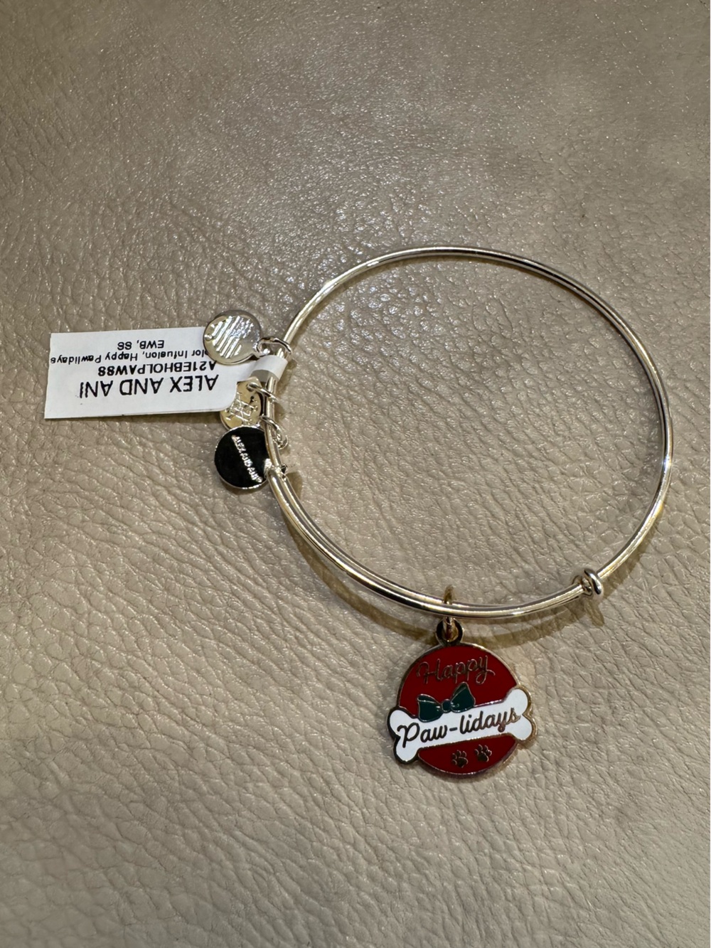 Alex and Ani Happy Pawlidays Bracelet